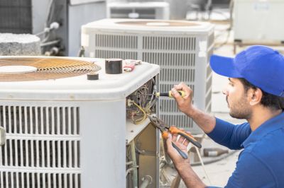 Commercial AC Repair Team at Work